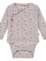 A Tiny Story A TIny Story - romper long sleeve light mauve