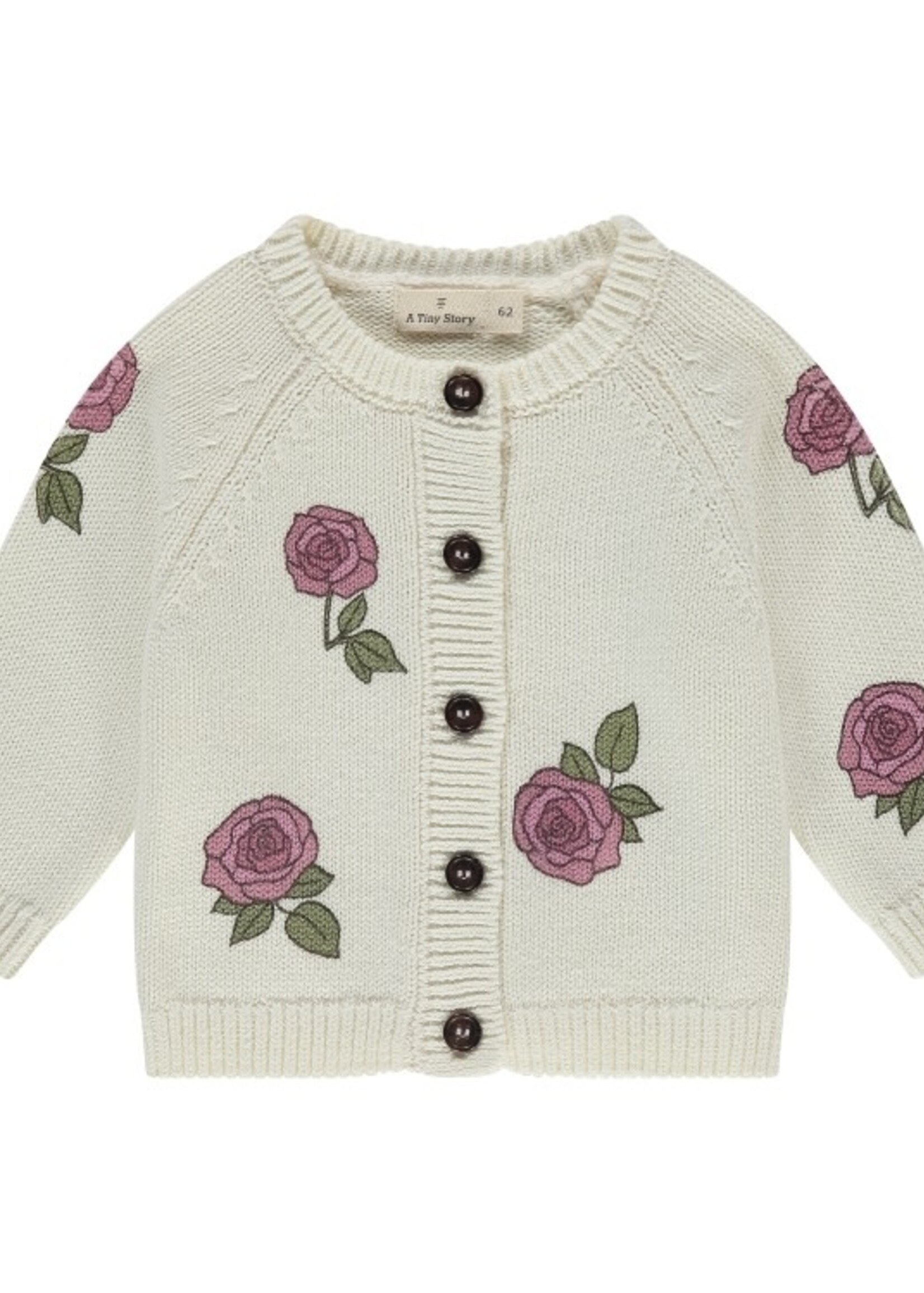 A Tiny Story A Tiny Story - baby cardigan ecru