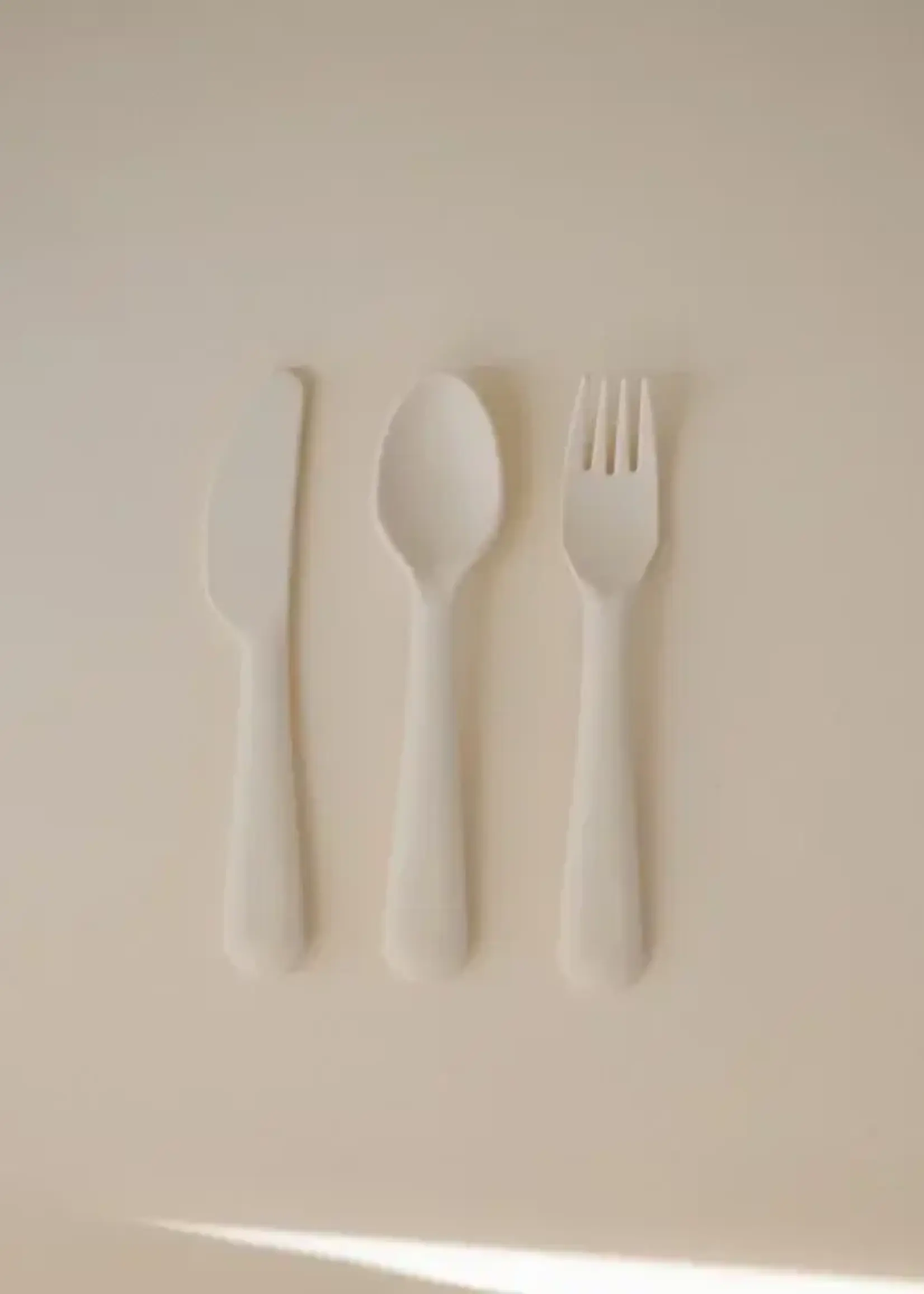 Mushie Mushie - bestekset ivory