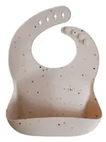 Mushie Mushie - silicone bib vanilla confetti