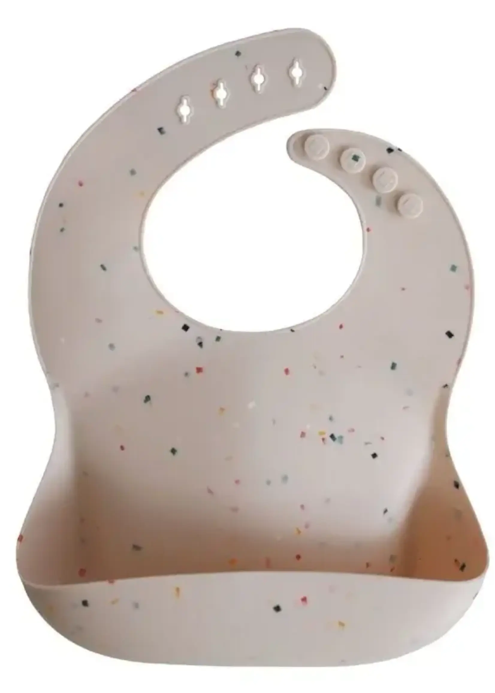 Mushie Mushie - silicone bib vanilla confetti