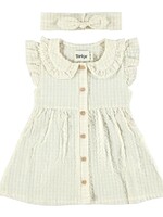 Dirkje Dirkje - dress ss + headband sand