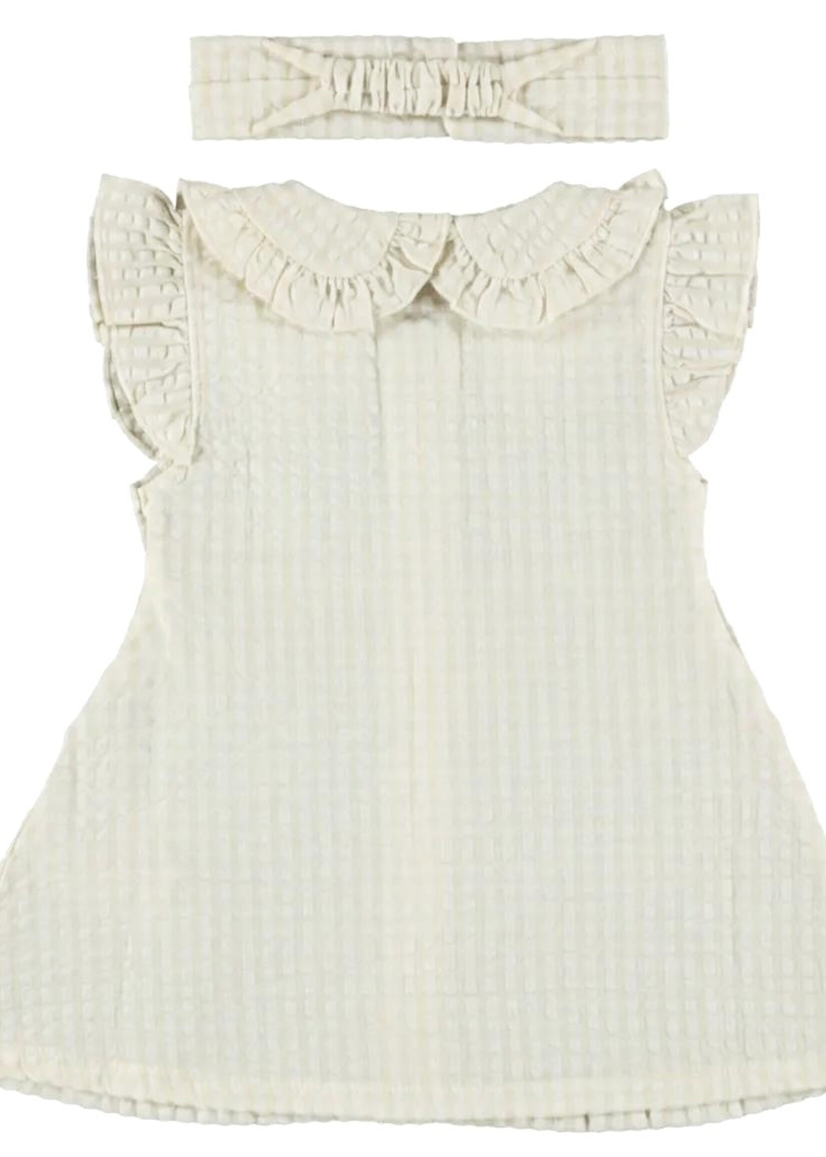Dirkje Dirkje - dress ss + headband sand