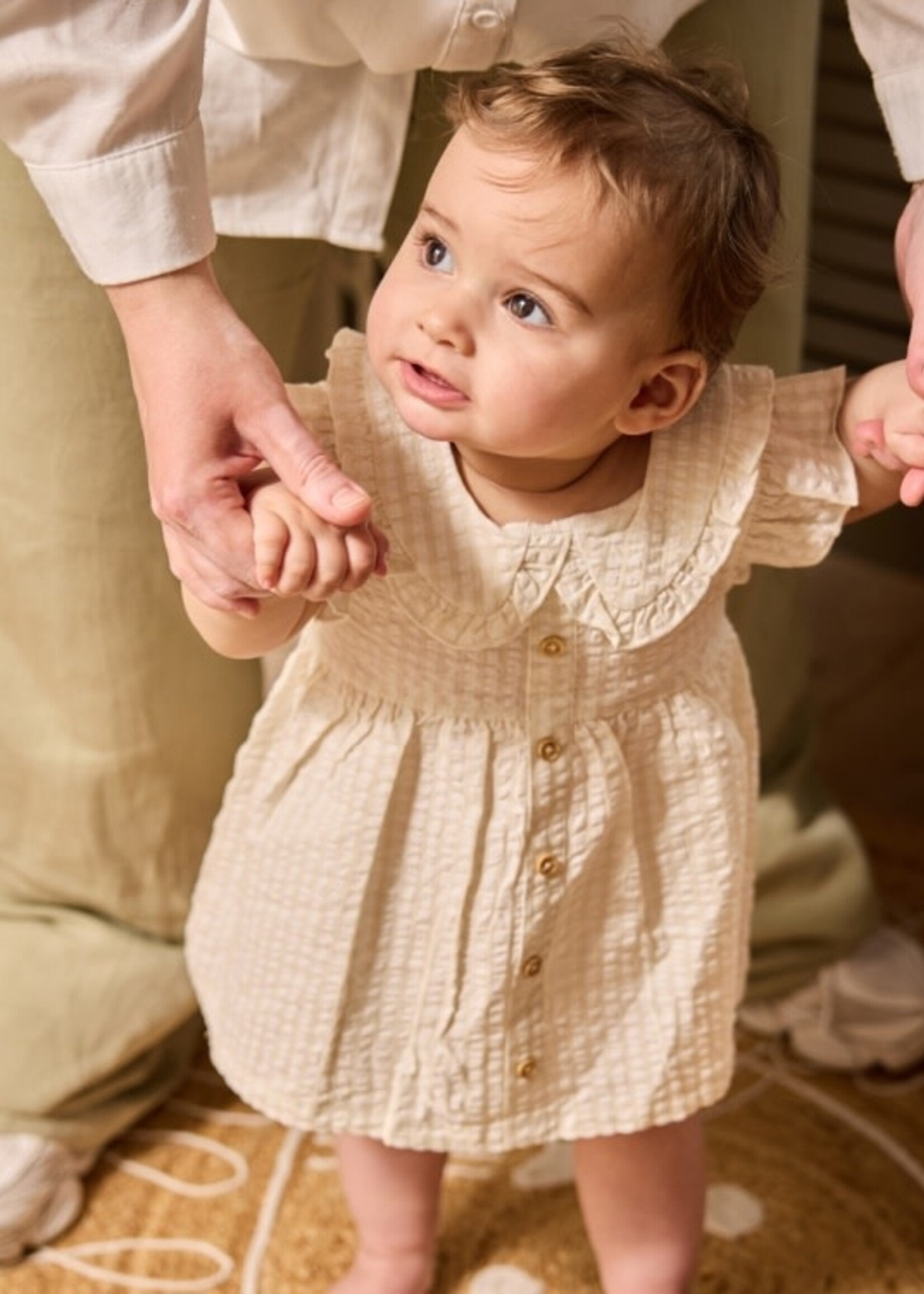 Dirkje Dirkje - dress ss + headband sand