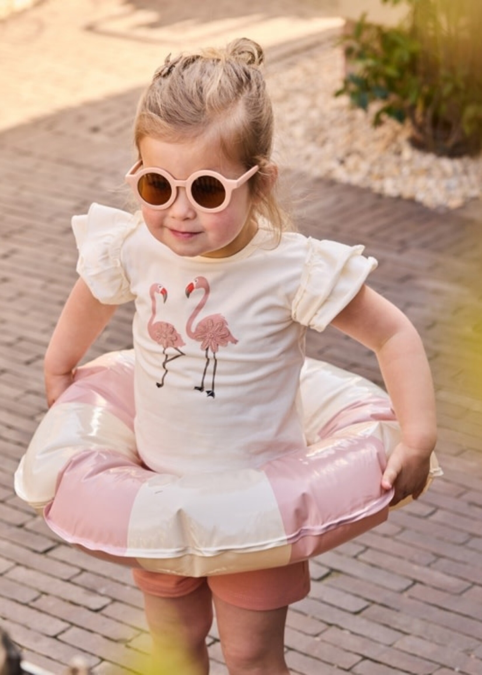 Dirkje Dirkje - 2pc-set, t-shirt + short off white