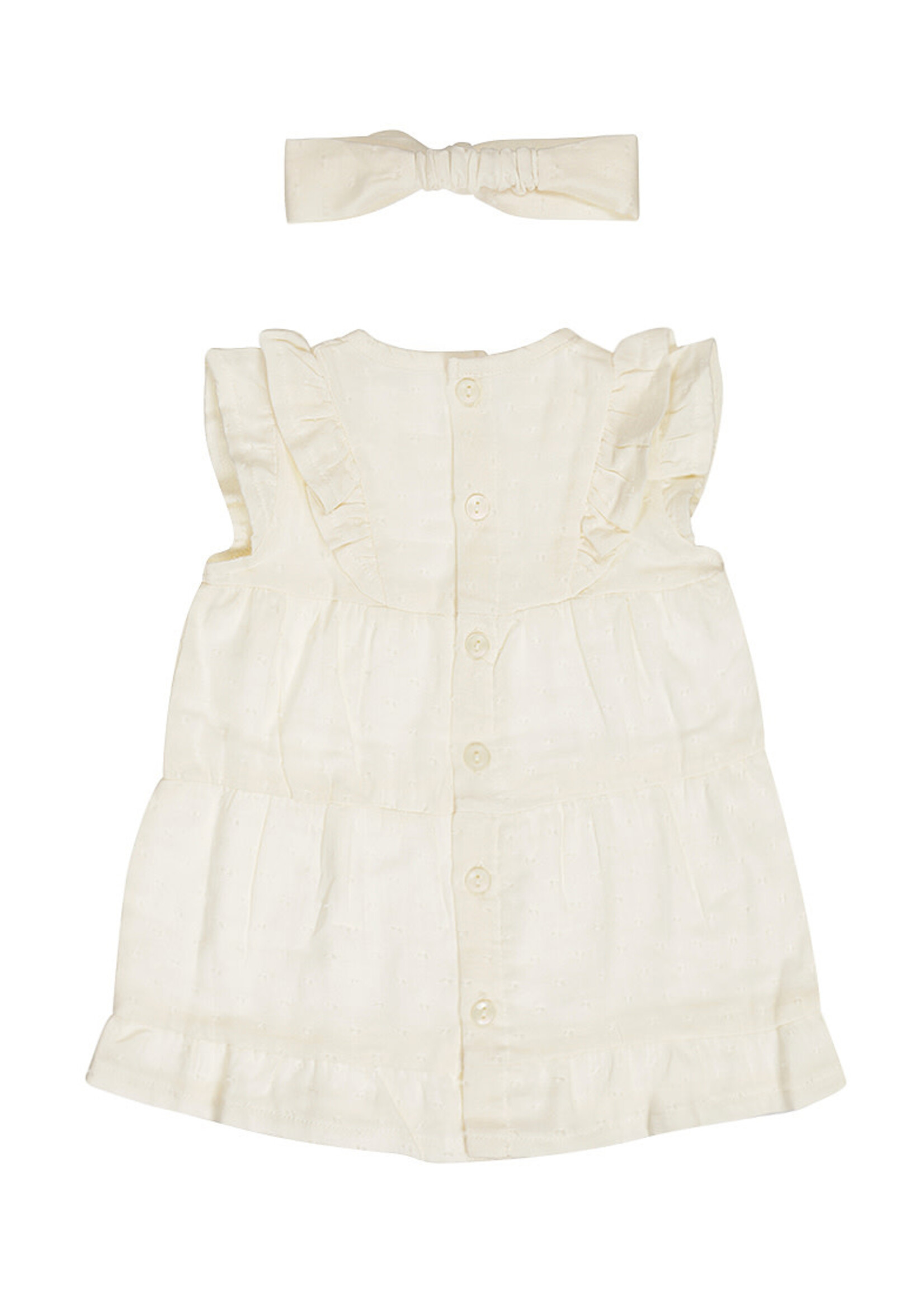 Dirkje Dirkje - dress  ss + headband off white