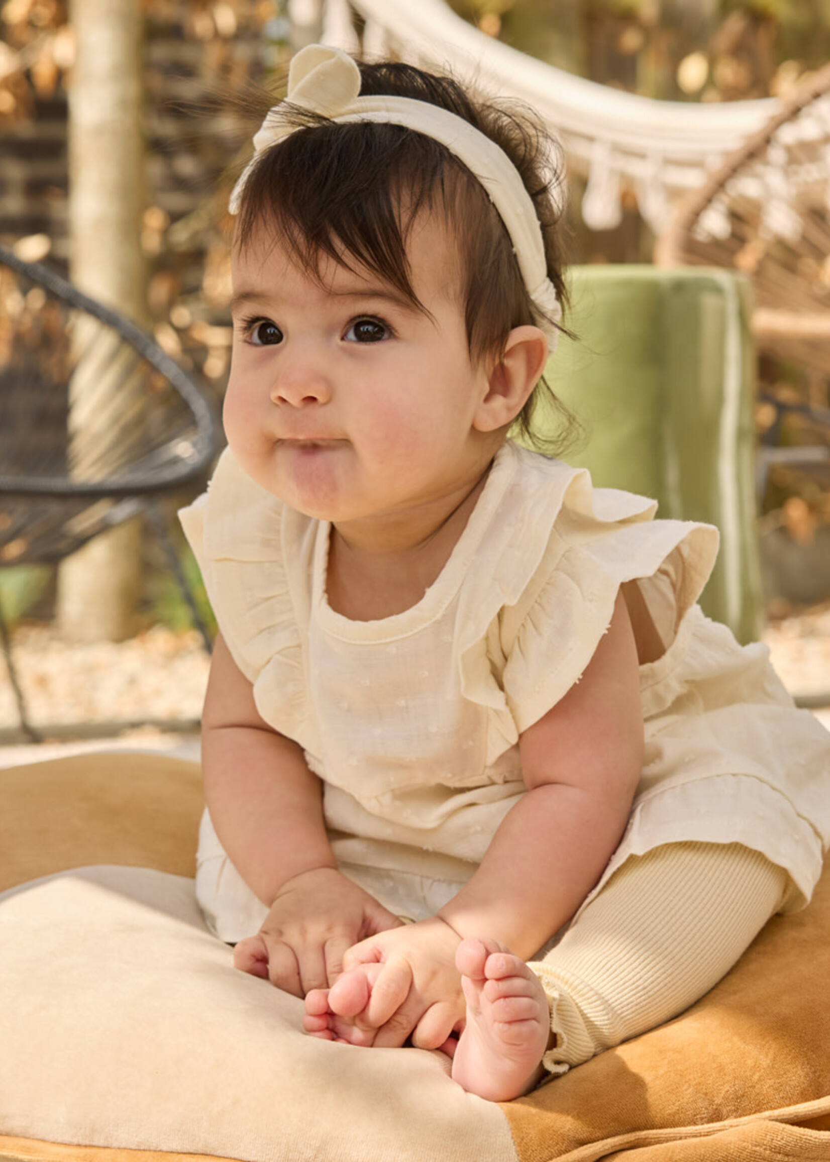 Dirkje Dirkje - dress  ss + headband off white