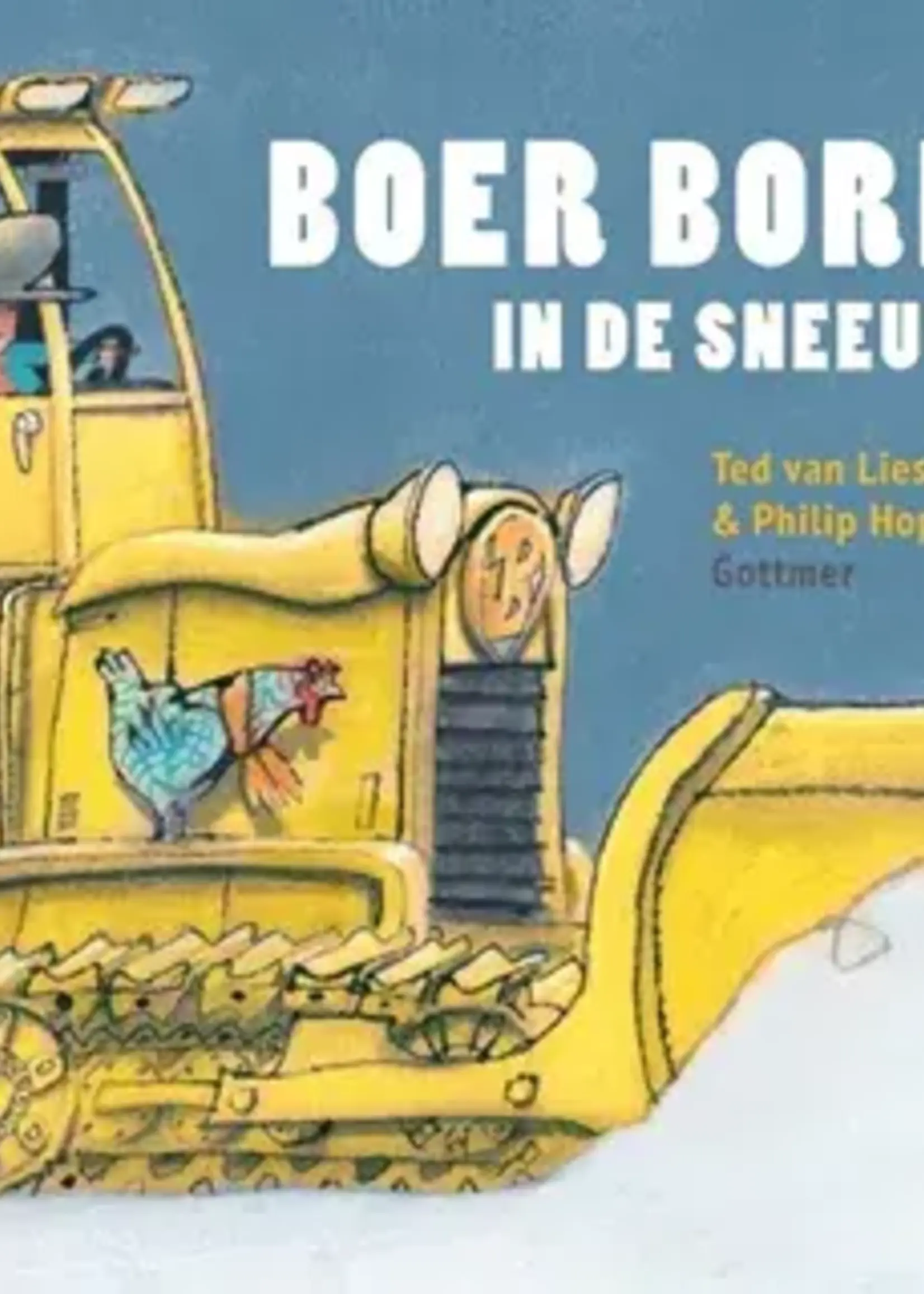 Gottmer Boer Boris in de sneeuw