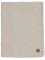 Jollein Jollein - deken wieg 75x100cm box knit warm sand/velvet