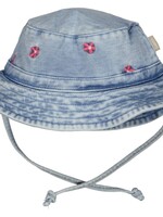 Bess Bess - buckethat jog denim embroidered