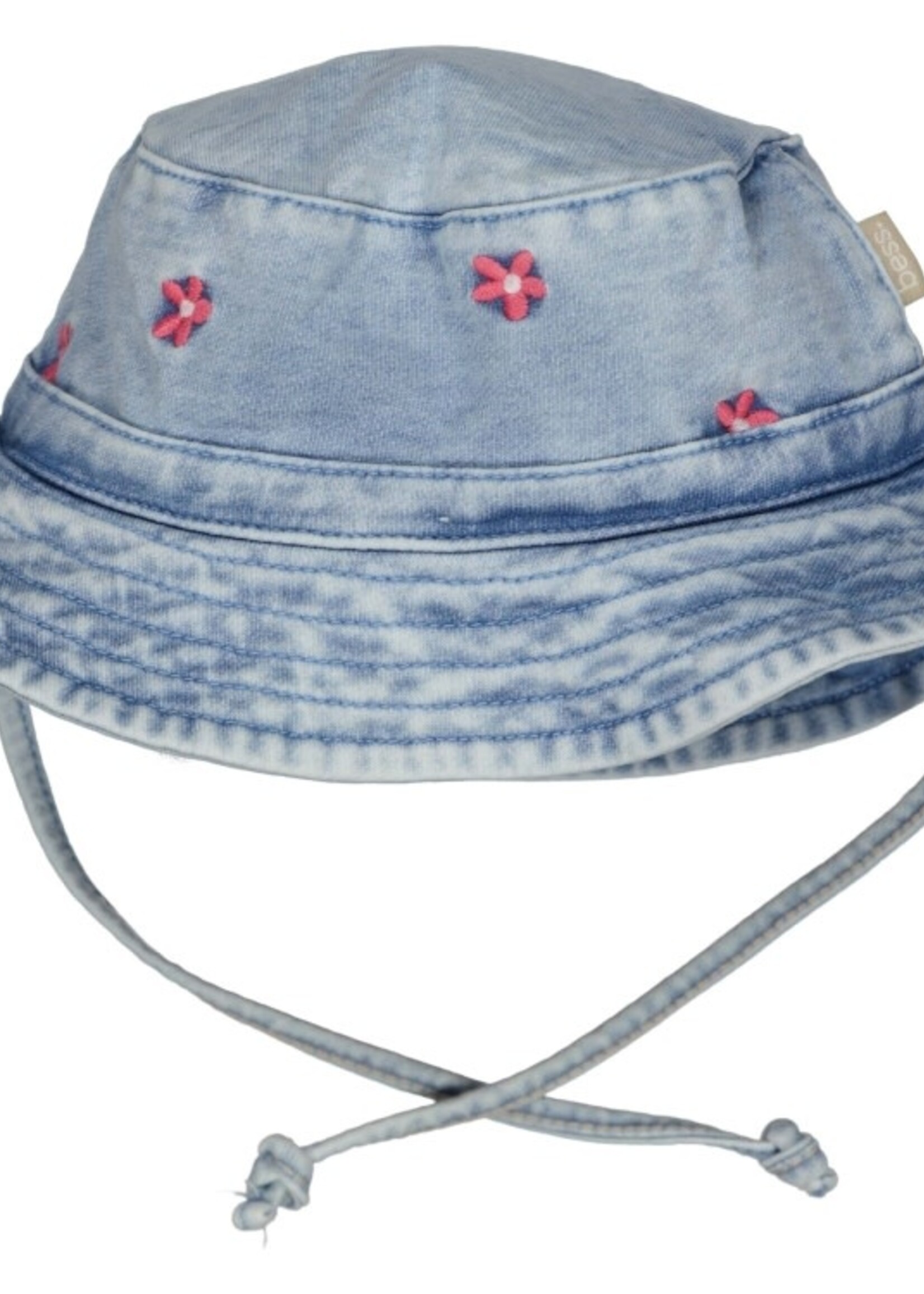 Bess Bess - buckethat jog denim embroidered