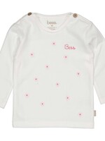Bess Bess - shirt l.sl. embroidered flowers
