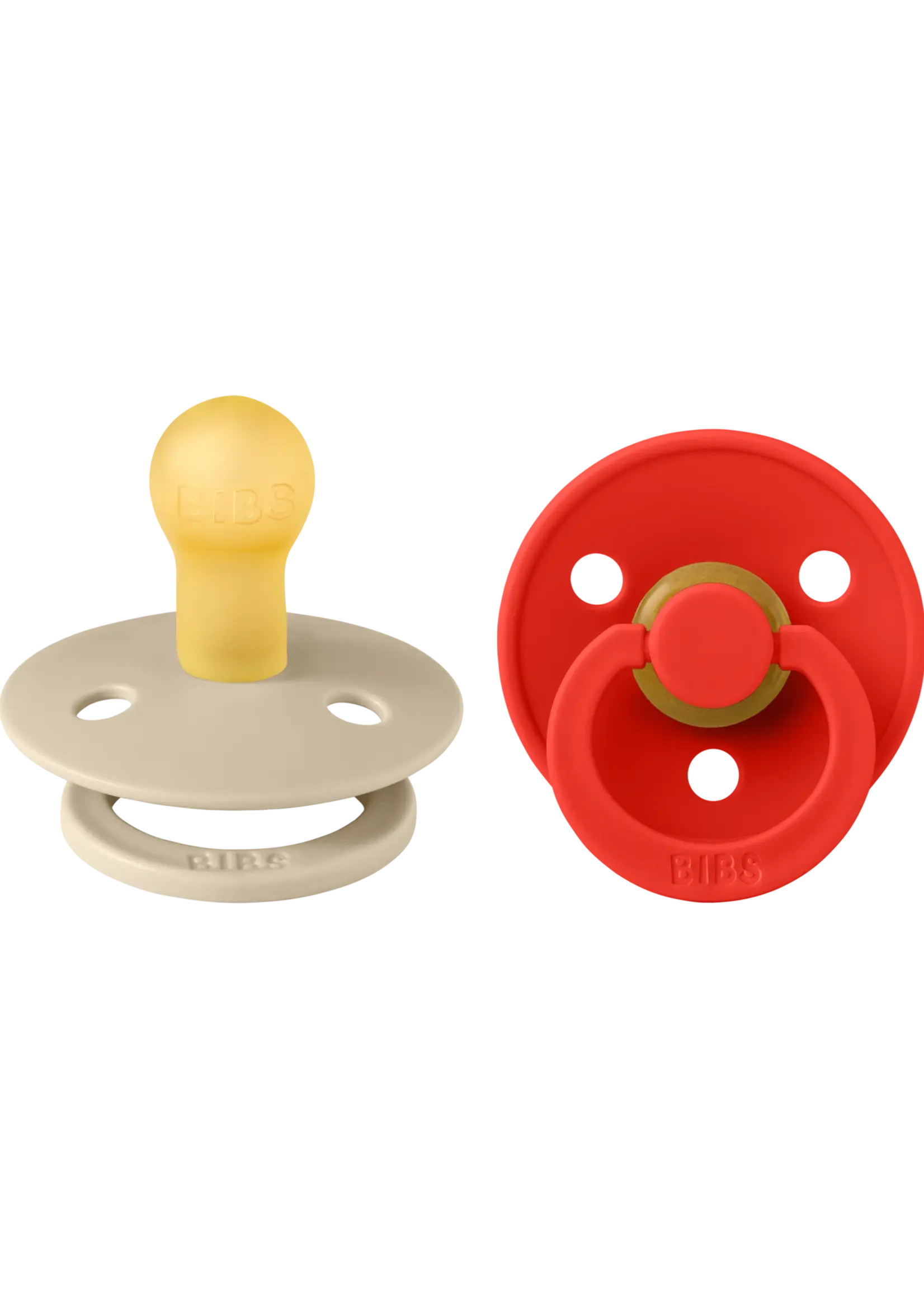 Bibs Bibs - 2 pack Vanilla/Candy Apple round size 2