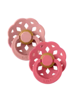 Bibs Bibs - boheme 2 pack round Dusty pink/Coral size 2