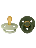 Bibs Bibs - symmetrical 2 pack Sage/Hunter green size 2