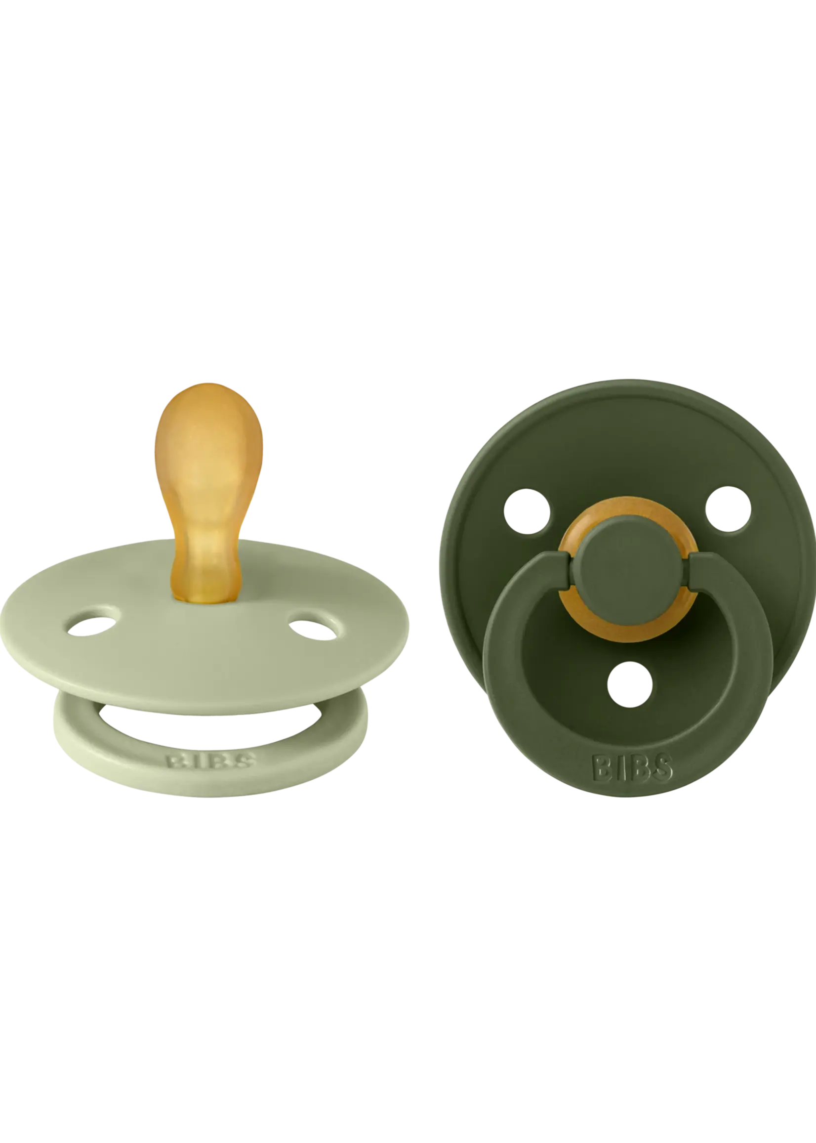 Bibs Bibs - symmetrical 2 pack Sage/Hunter green size 2