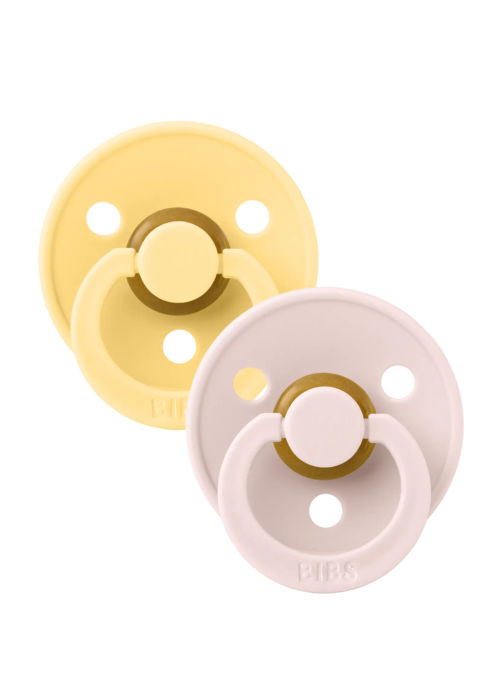 Bibs Bibs - round size 2 pale butter/petal