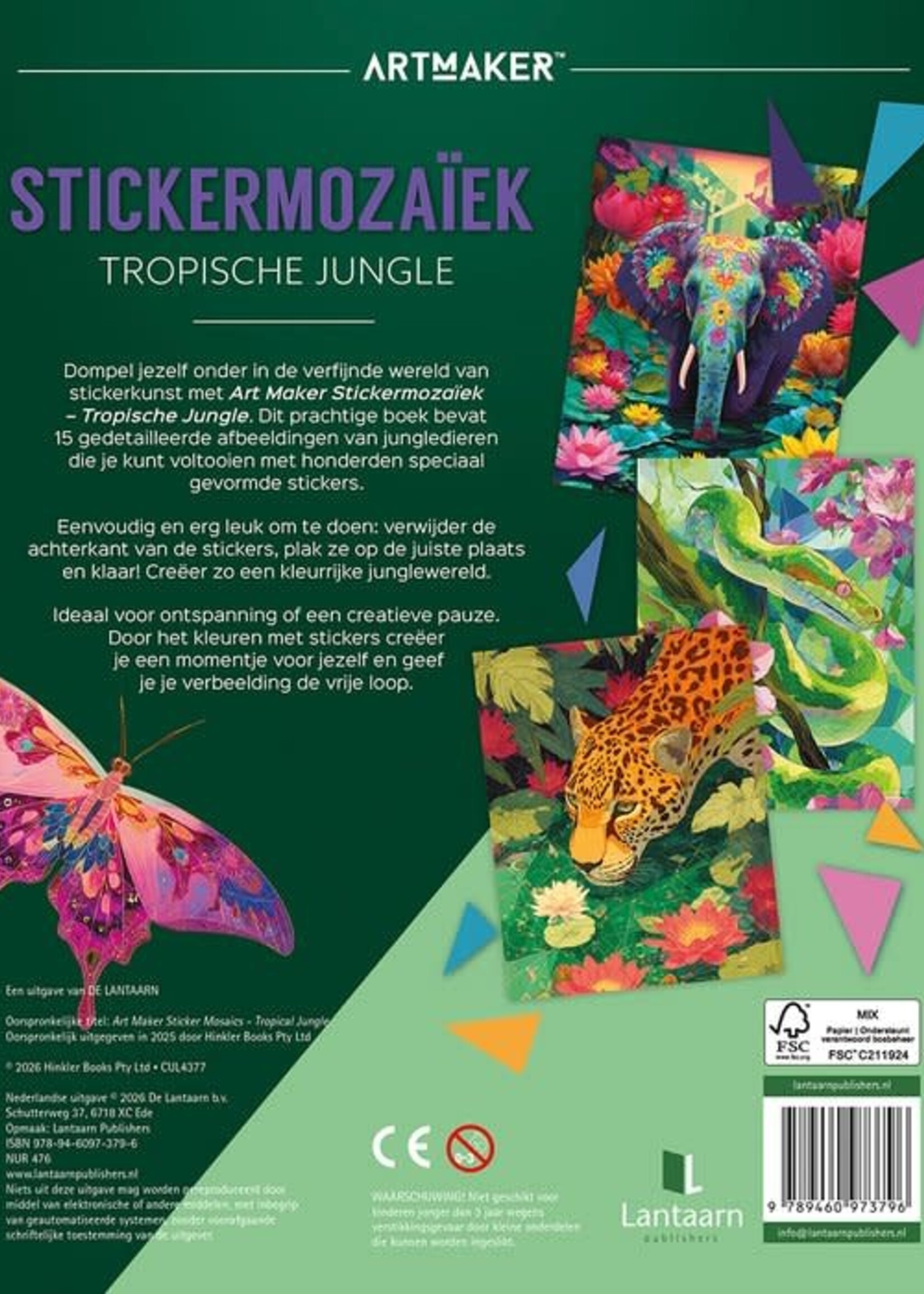 Lantaarn Lantaarn - stickermozaiek tropische jungle