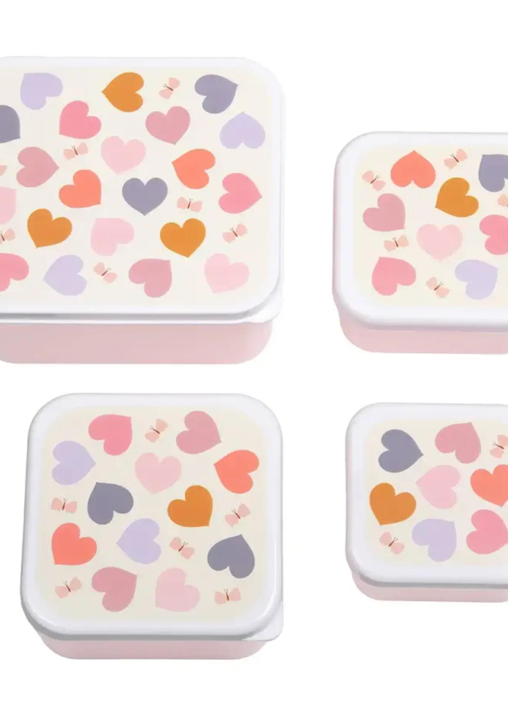 llc LLC - lunch en snack box set hearts