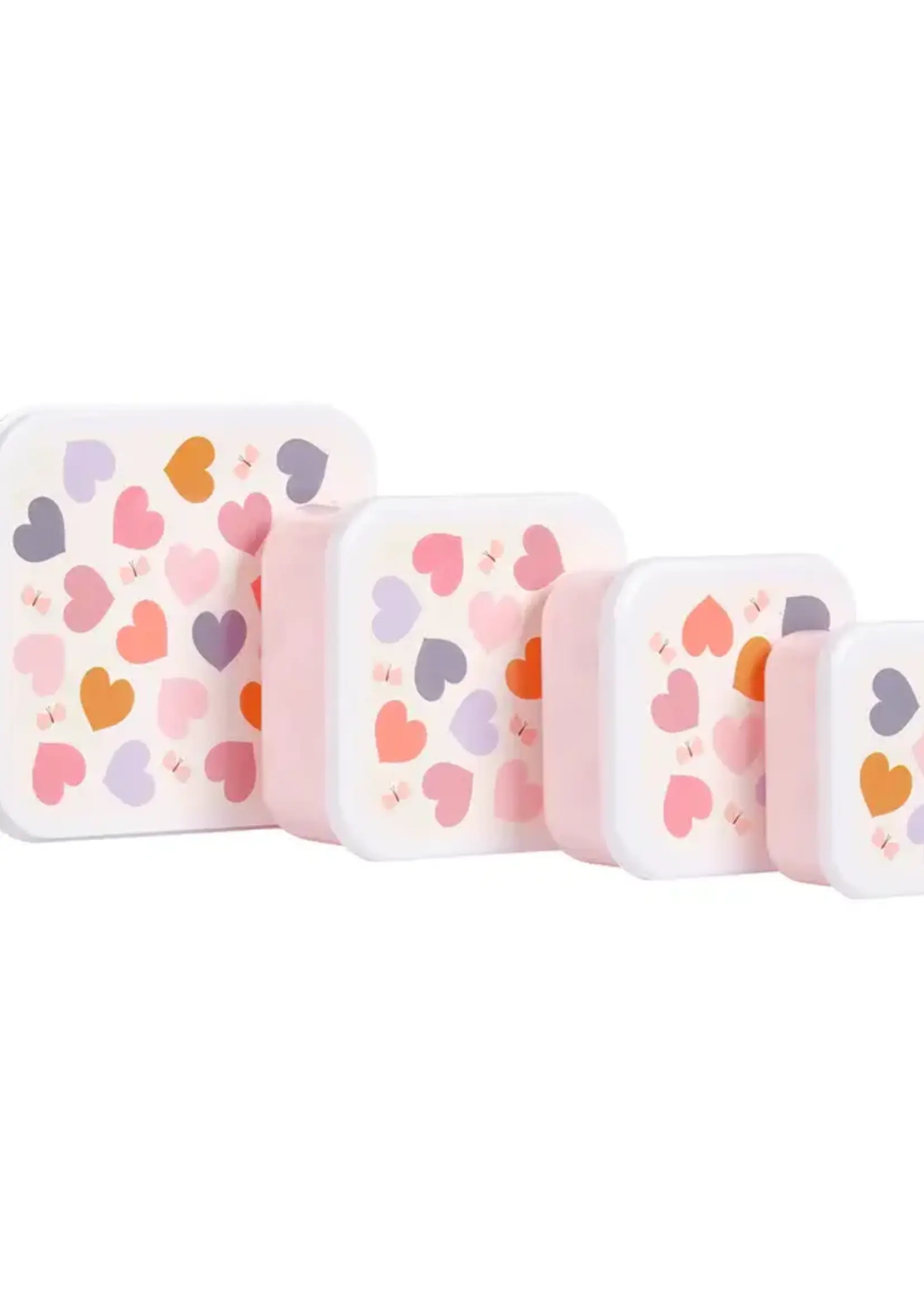 llc LLC - lunch en snack box set hearts