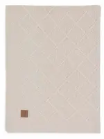 Jollein Jollein - deken ledikant 100x150cm check knit oatmeal