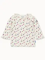 Bess Bess - shirt pink flower