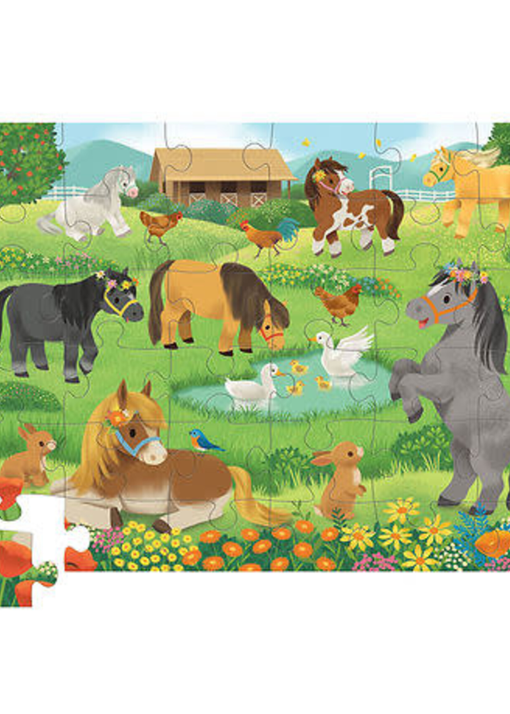 Crocodile Creek Crocodile Creek - (vloer)puzzel lieve pony's 36 st