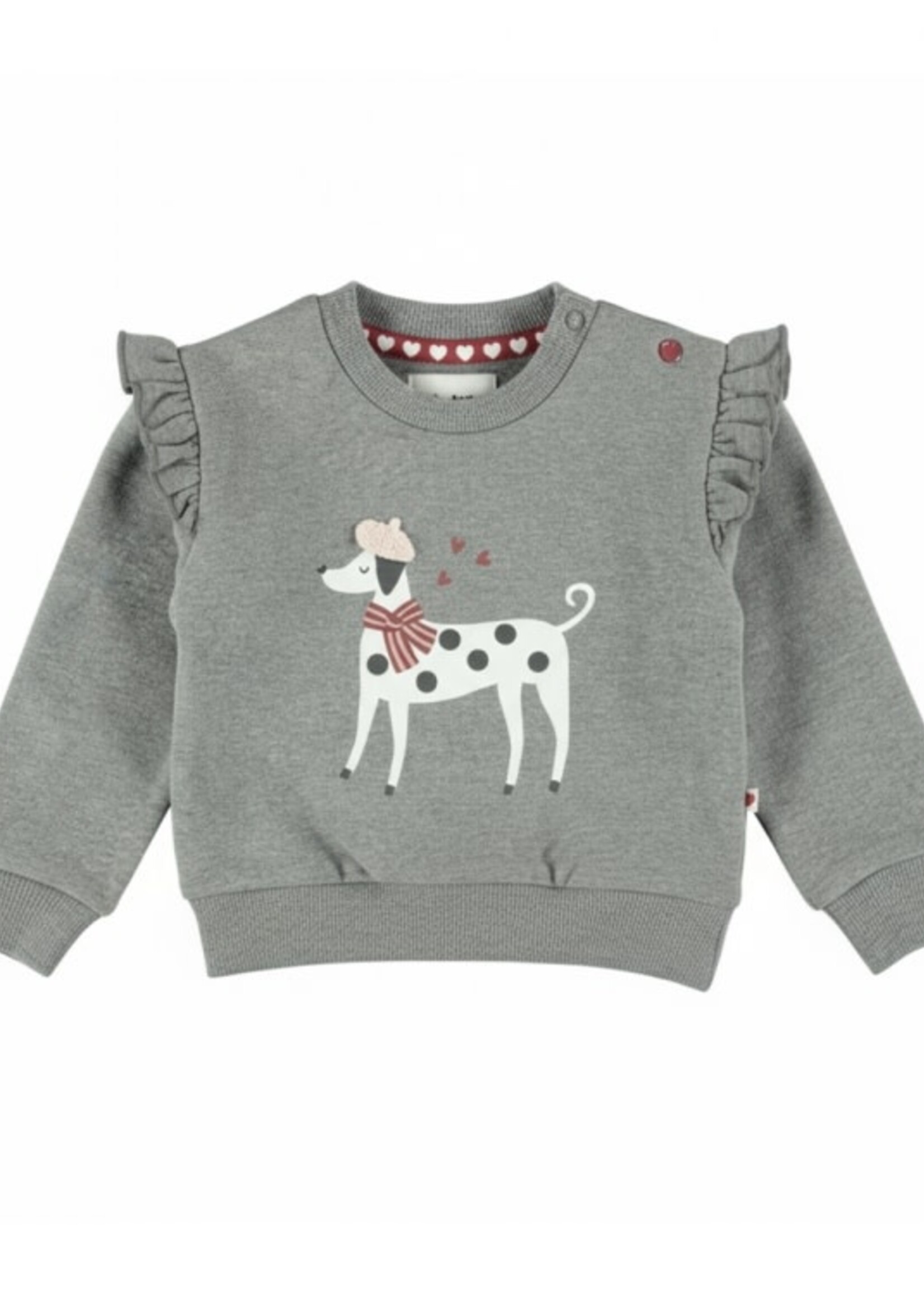 Dirkje Dirkje - sweater mid grey melee