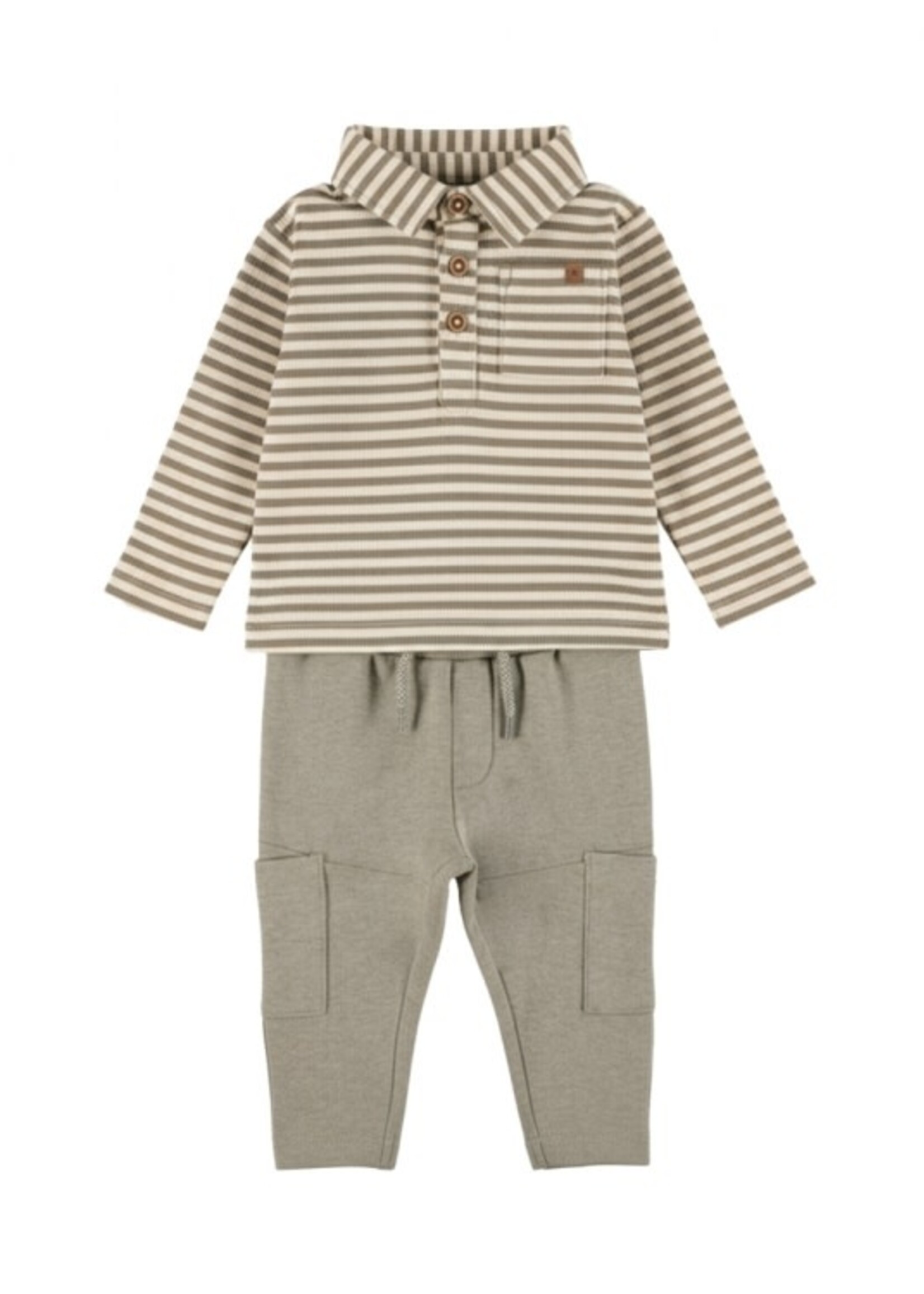 Dirkje Dirkje - 2-pc set polo ls/jogging trouser