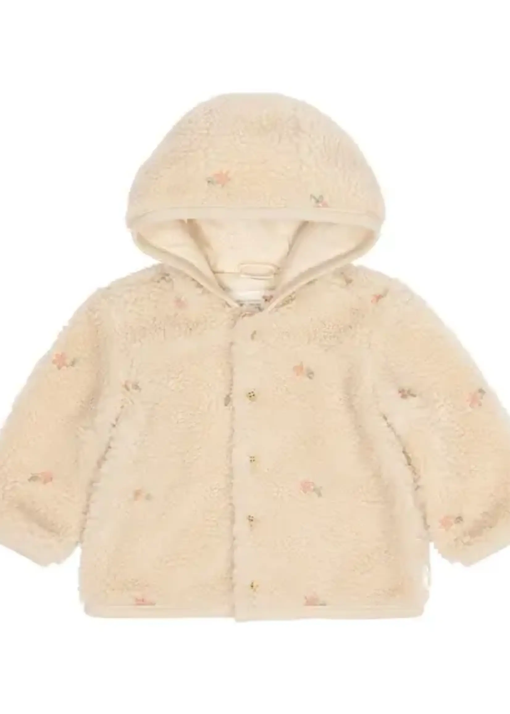 Little Dutch - teddy vest sand flowers