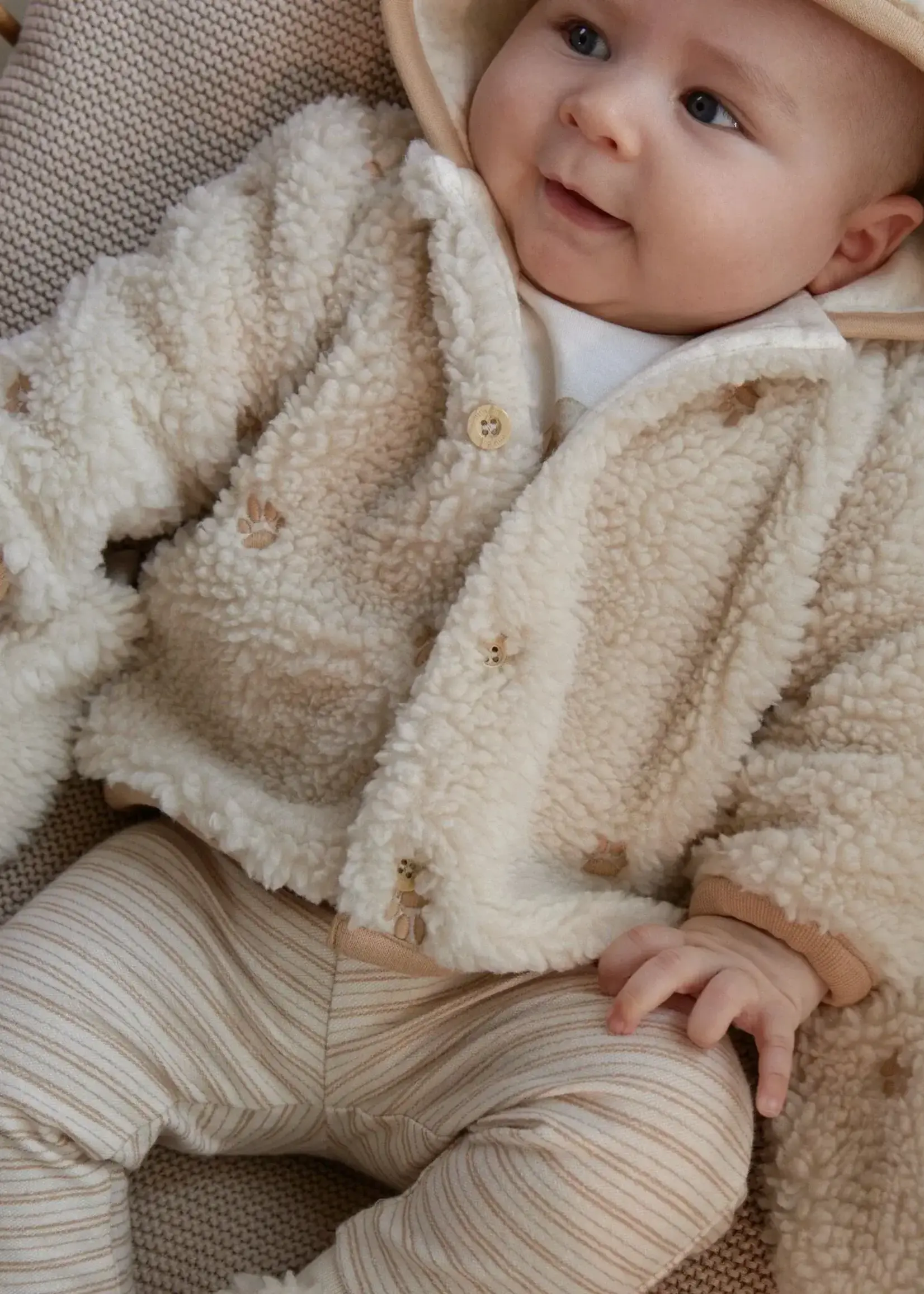 Little Dutch Little Dutch - teddy vest paws