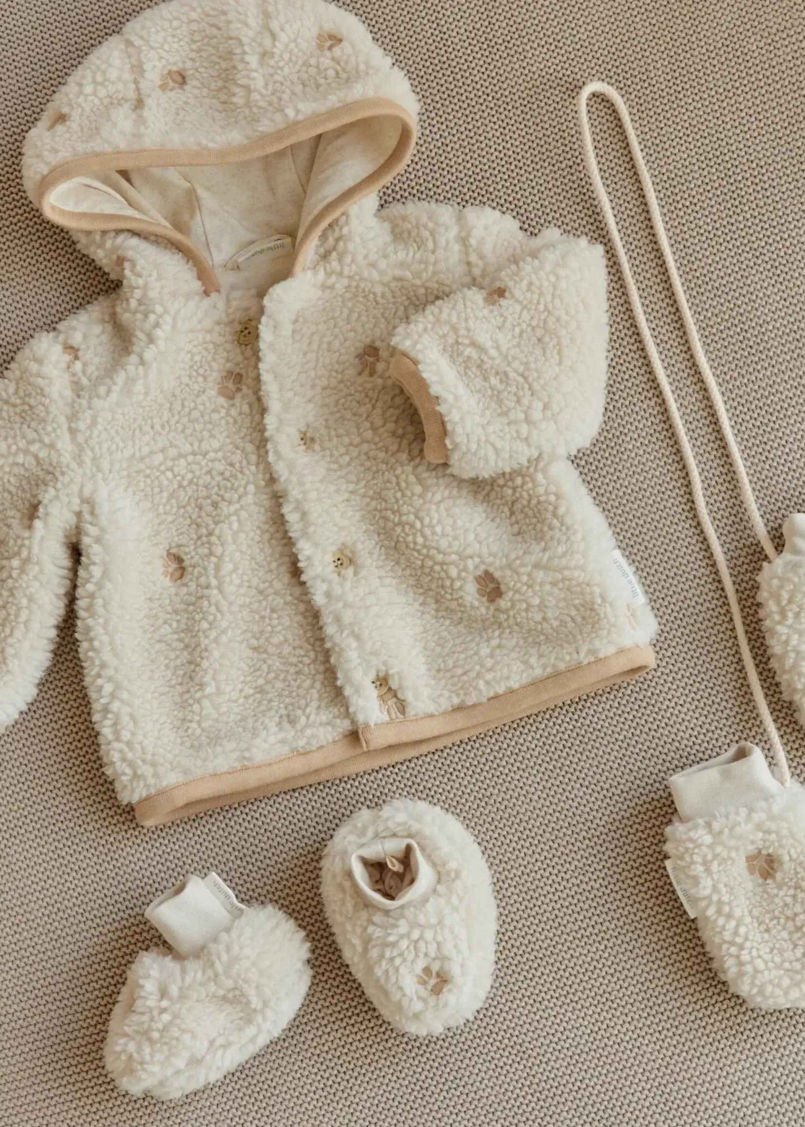 Little Dutch Little Dutch - teddy vest paws