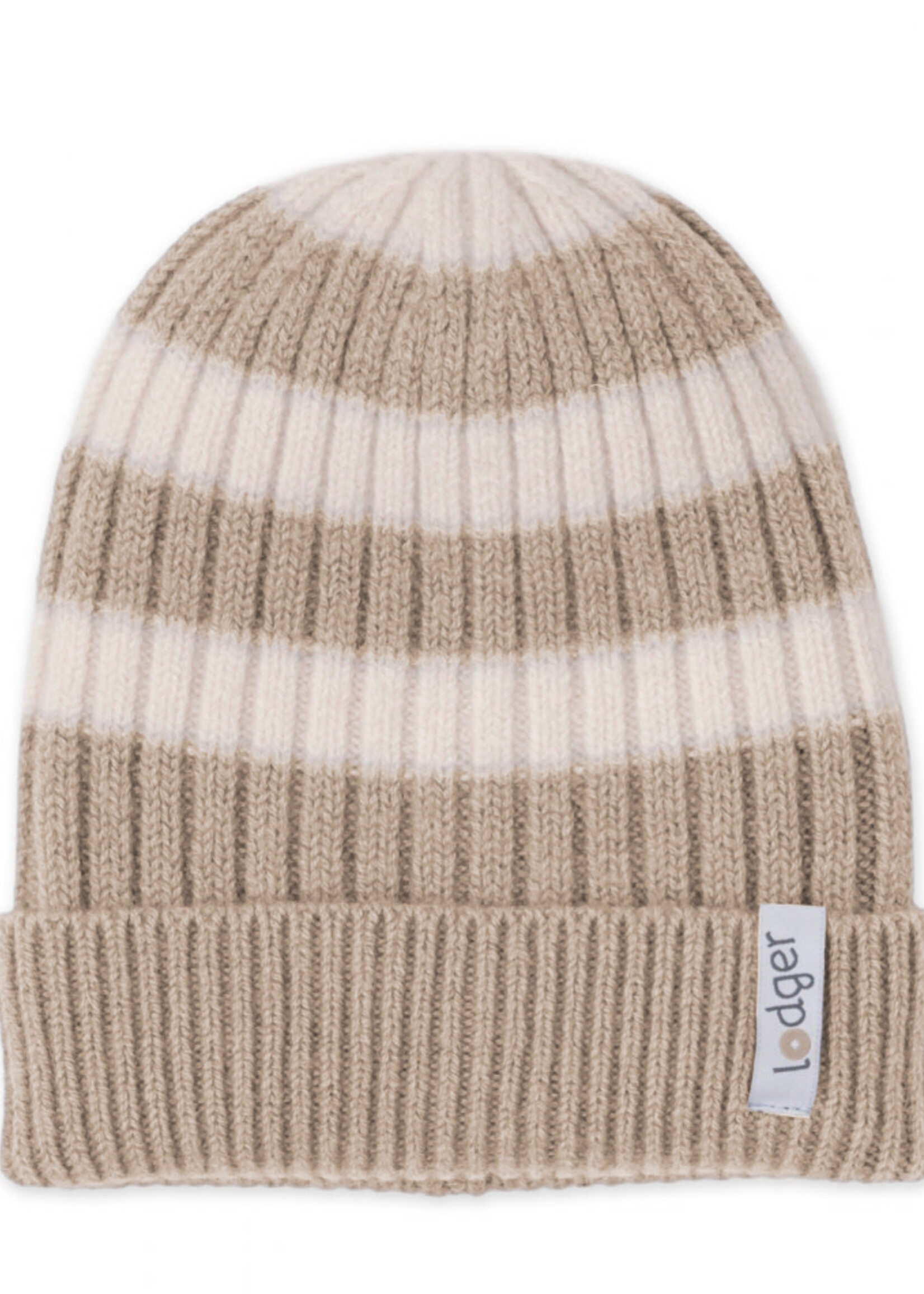 Lodger Lodger - hatter merino wool stipe beige