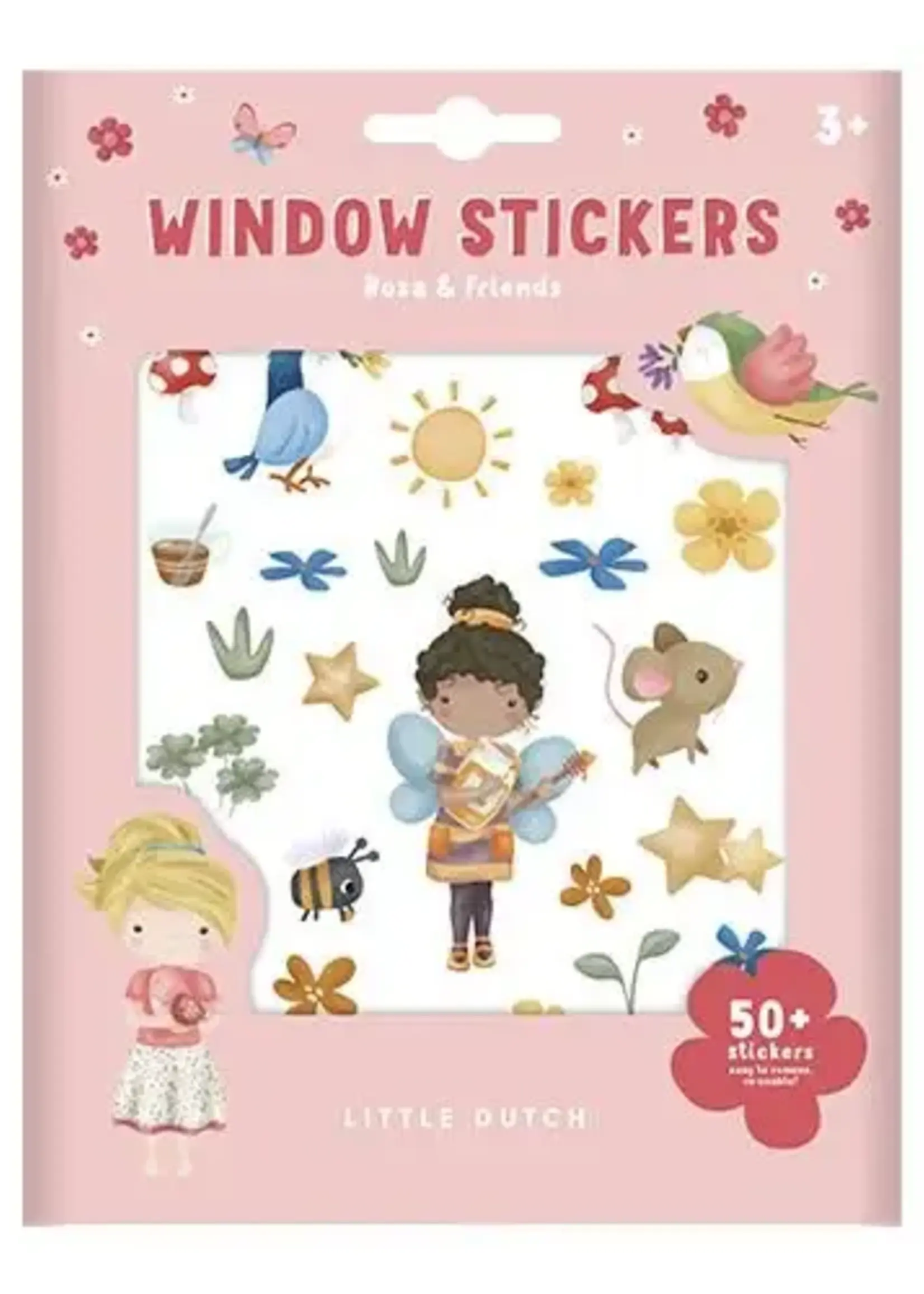 Little Dutch Little Dutch - raamstickers Rosa and friends