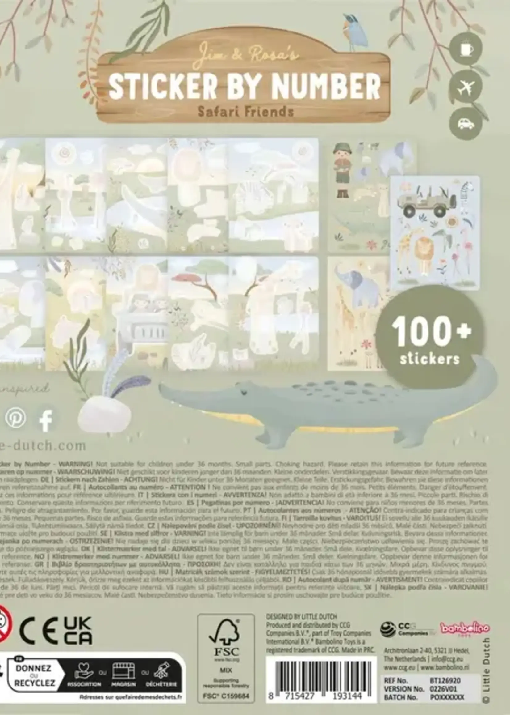 Little Dutch Little Dutch - stickerboek op nummer Jim
