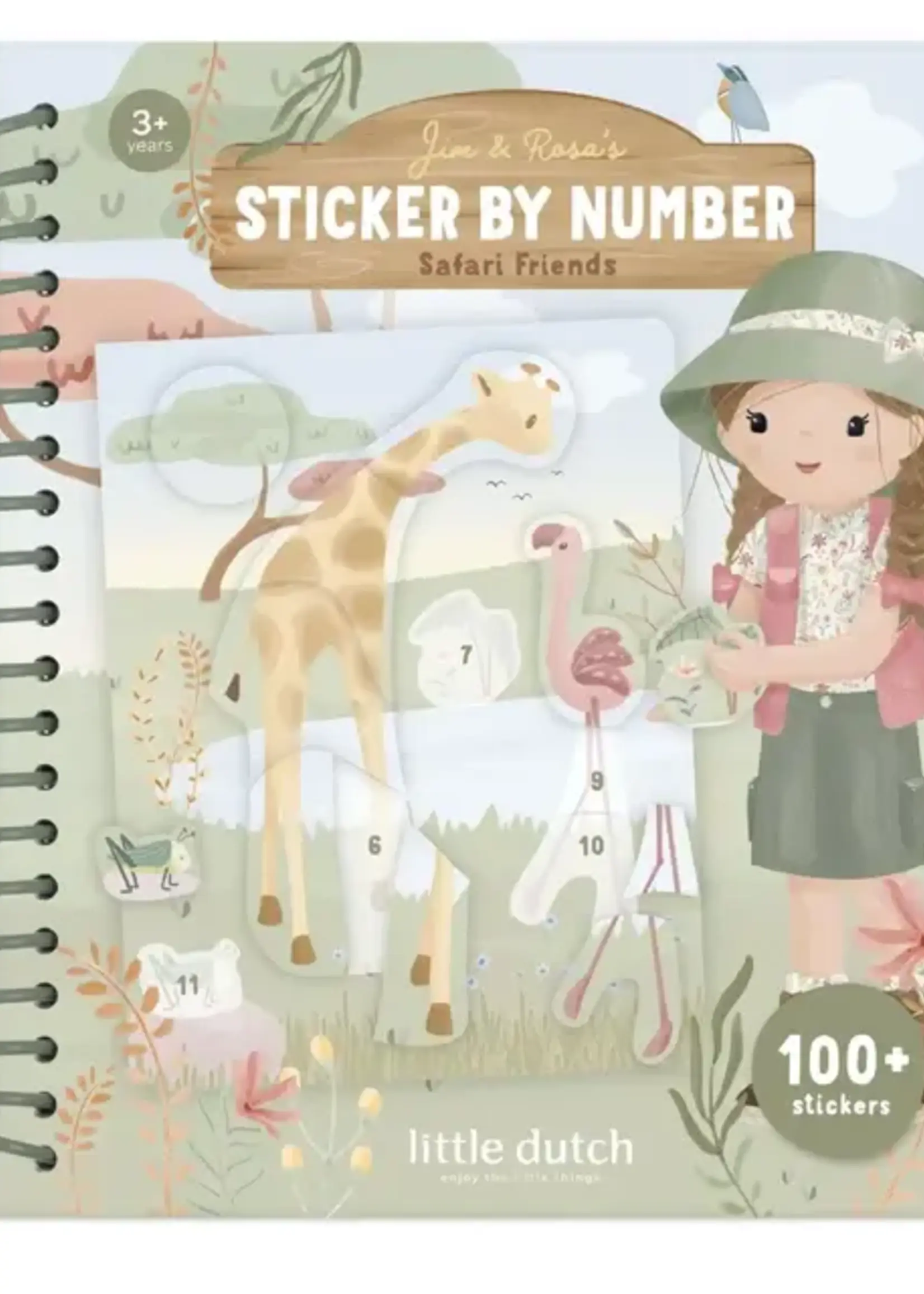 Little Dutch Little Dutch - stickerboek op nummer Rosa
