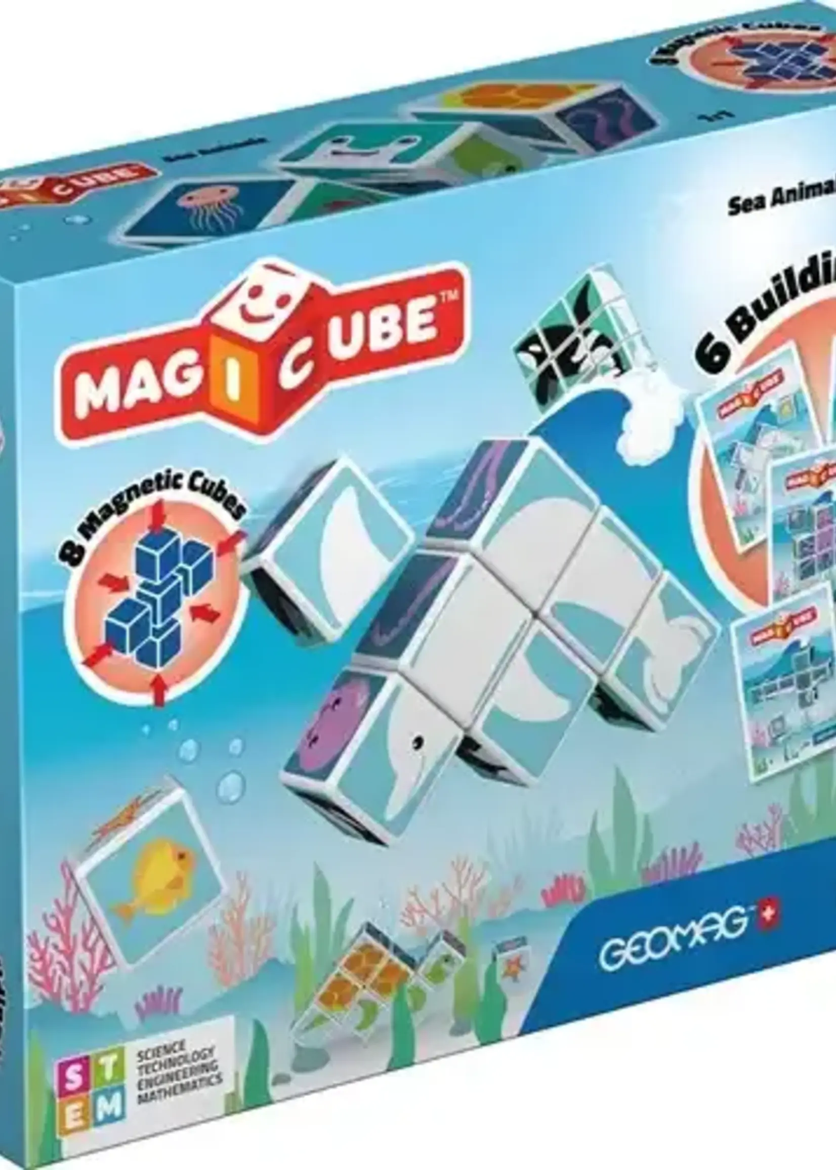 Geomag Geomag - magicube printes sea + cards 8pcs