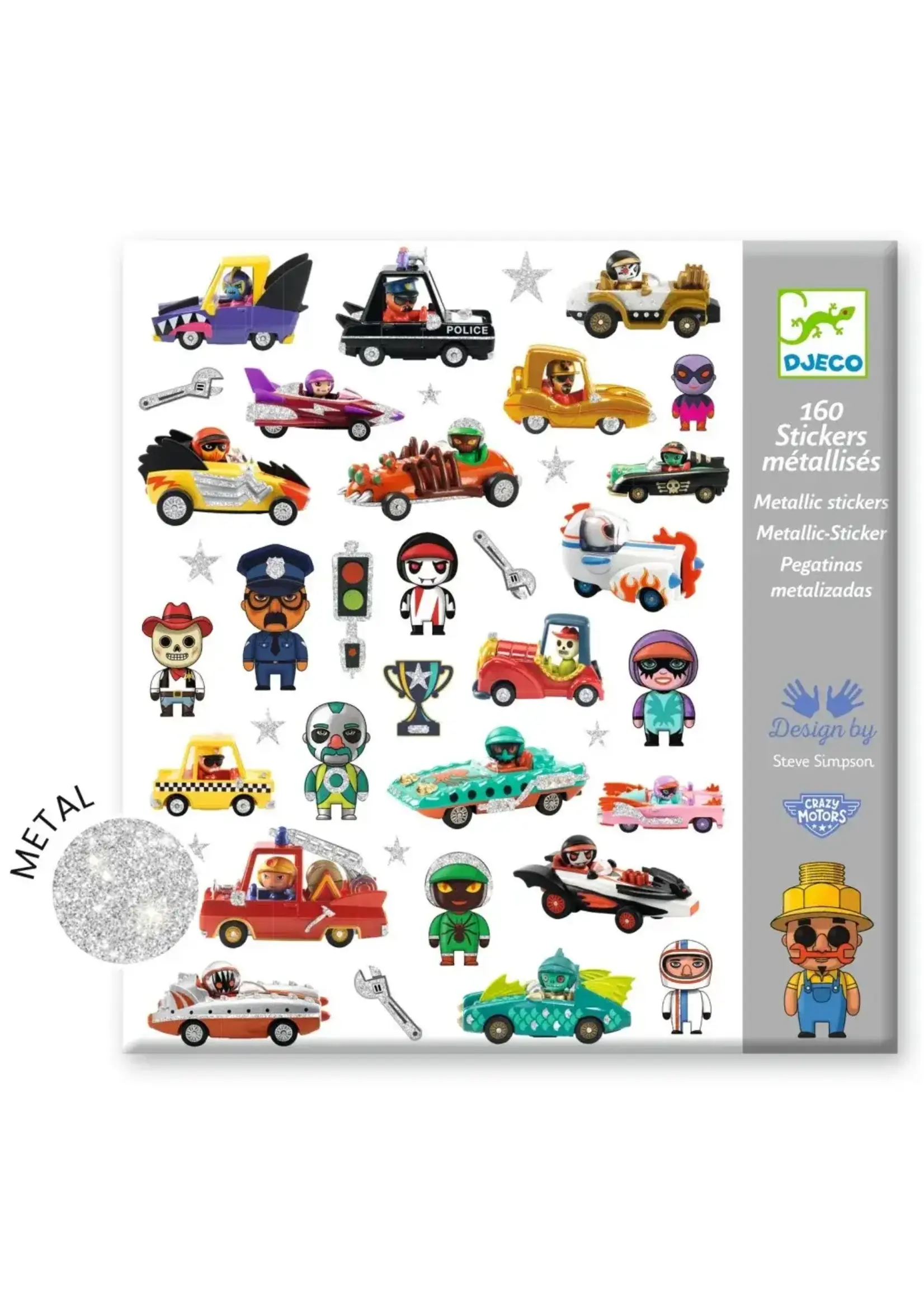 Djeco Djeco - stickers voertuigen