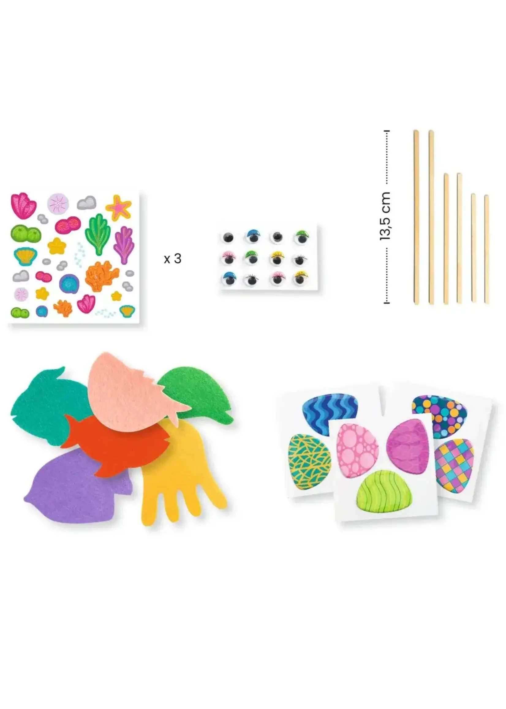 Djeco Djeco - collage crafts happy aquarium
