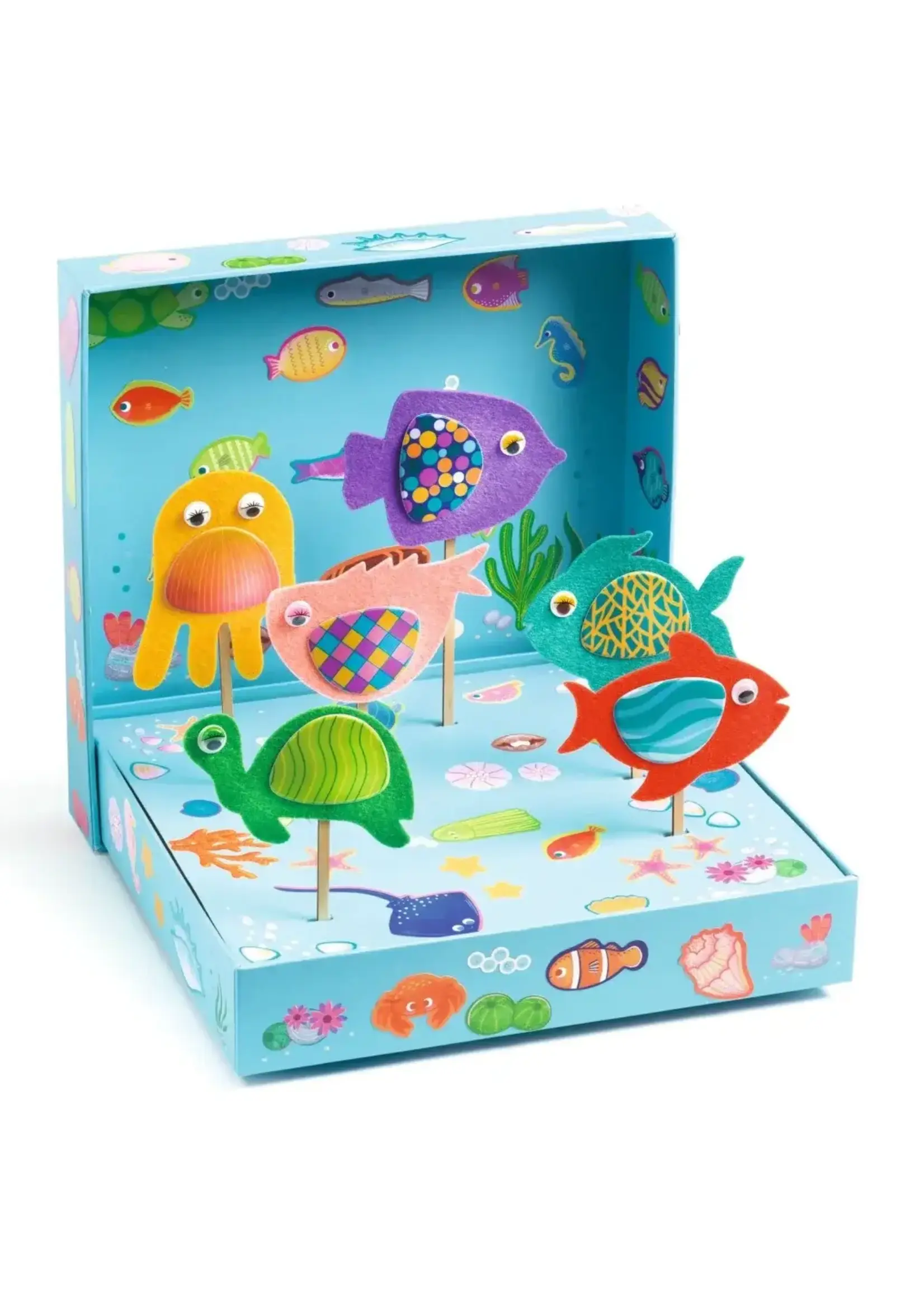 Djeco Djeco - collage crafts happy aquarium
