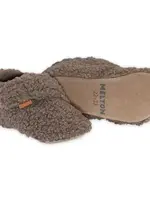 Melton Melton - fluffy slippers taupe