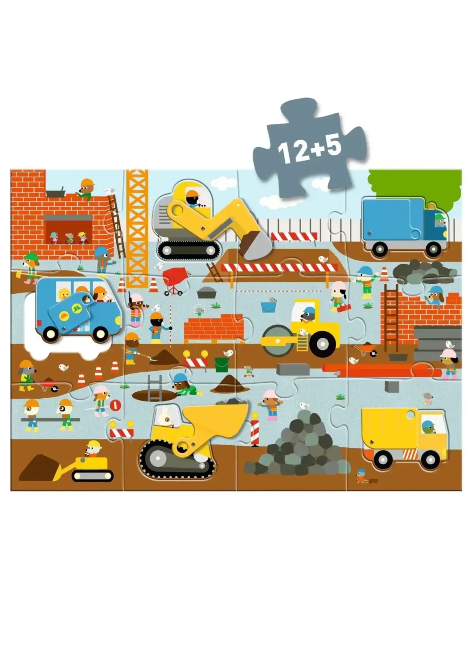 Djeco Djeco - puzzel constructie 17 stukjes