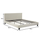 Lizzely Garden & Living Bedframe Dico 180x200cm zand stof bed ledikant Lizzely Garden & Living Bedframe Dico 180x200cm zand stof bed ledikant