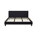 Lizzely Garden & Living Bedframe Dico 180x200cm zwart stof bed ledikant Lizzely Garden & Living Bedframe Dico 180x200cm zwart stof bed ledikant