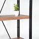 Lizzely Garden & Living Boekenkast industrieel Dex MDF wandmeubel hout 70x185cm Lizzely Garden & Living Boekenkast industrieel Dex MDF wandmeubel hout 70x185cm