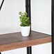 Lizzely Garden & Living Boekenkast industrieel Dex MDF wandmeubel hout 70x185cm Lizzely Garden & Living Boekenkast industrieel Dex MDF wandmeubel hout 70x185cm