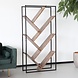 Lizzely Garden & Living Boekenkast Industrieel Reol MDF wandmeubel hout 80x160cm Lizzely Garden & Living Boekenkast Industrieel Reol MDF wandmeubel hout 80x160cm