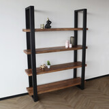 Lizzely Garden & Living Boekenkast mangohout Zazo 200x150cm kast industrieel massief hout mango wandkast Lizzely Garden & Living Boekenkast mangohout Zazo 200x150cm kast industrieel massief hout mango wandkast
