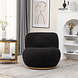 Lizzely Garden & Living Draai fauteuil Teddy zwart draaibare fauteuil Lizzely Garden & Living Draai fauteuil Teddy zwart draaibare fauteuil