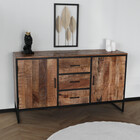 Dressoir mangohout Daan ladekast industrieel 150cm duurzaam mango kast Dressoir mangohout Daan ladekast industrieel 150cm duurzaam mango kast